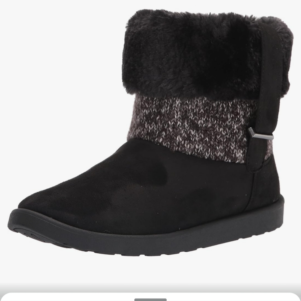 Lifestride Women Frozen Black   Calf High Snow Boot Size 8